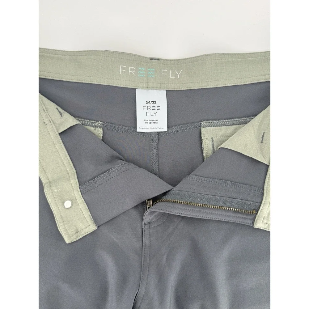 Free Fly Nomad Pants Mens 34x32 Blue Grey Stretch Performance UPF 50+ Casual